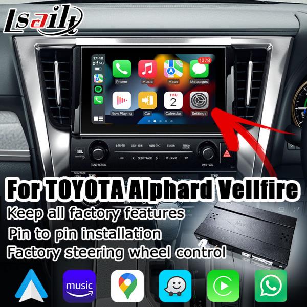 OEM style Carplay upgrade for Toyota Alphard Vellfire 30 series AH30 with JBL