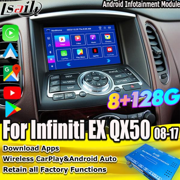 Wireless CarPlay Android Multimedia Module for QX50 EX25 EX35 Infiniti Android Interface with YouTube
