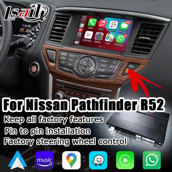 Nissan Pathfinder R52 Carplay Android auto OEM style integrate solution Lsailt Navihome