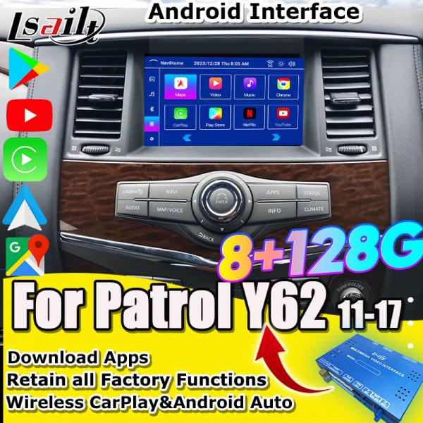 OEM Android Upgrade for Nissan Patrol Y62 Platinum Android Video Interface Wireless CarPlay