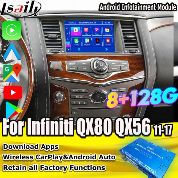 Infinti QX56 QX80 CarPlay Android OEM Upgrade Module with YouTube, Android Auto, NexFlix, Google Map